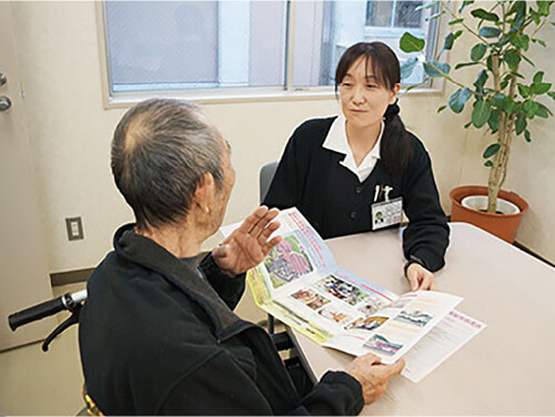 話をしている様子